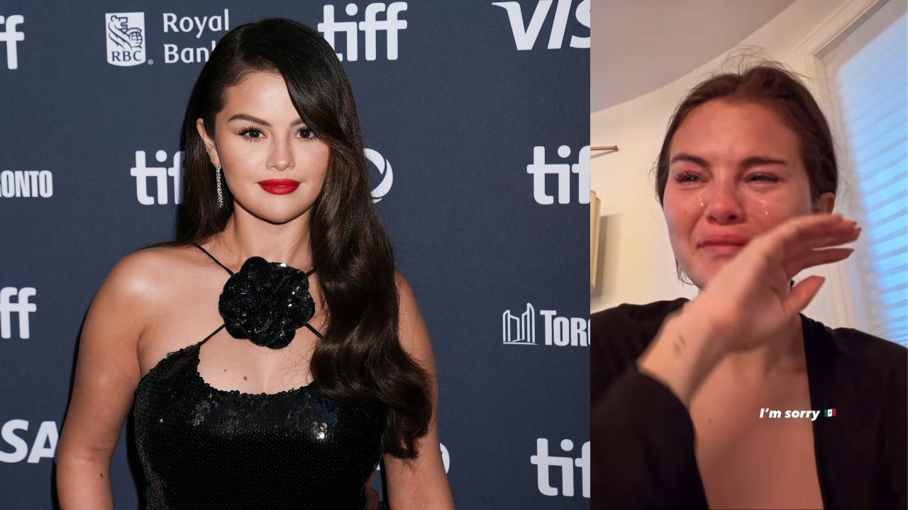 selena gomez crying